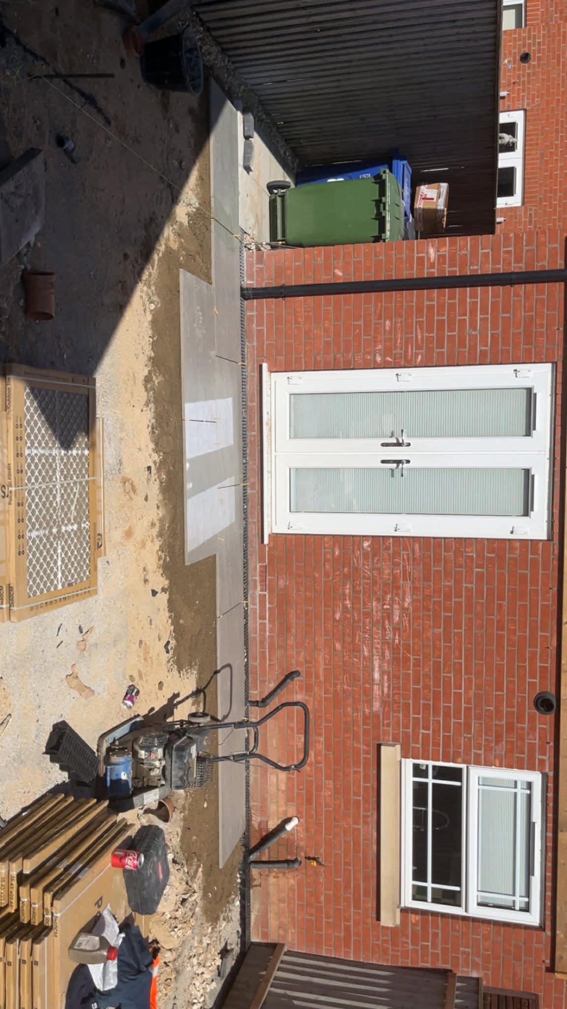 Rear of house during groundworks