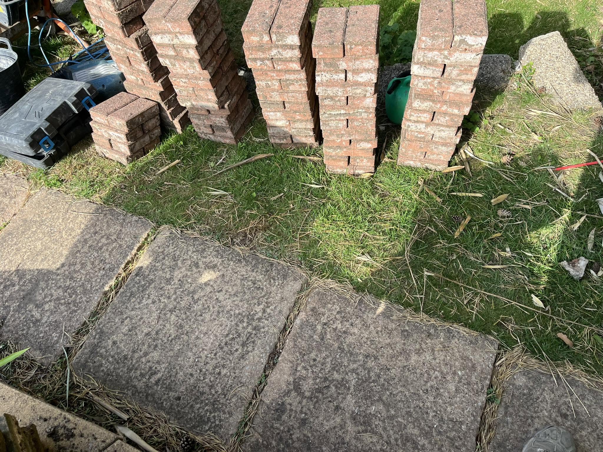 Brick packs on site before works